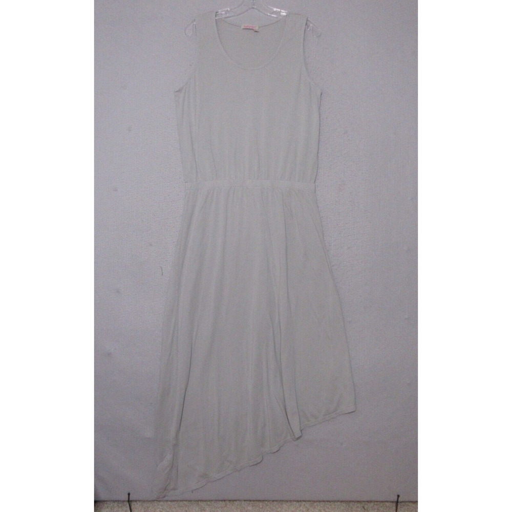 Fresh Produce Dress Gray Asymmetrical Hem Cotton Beach